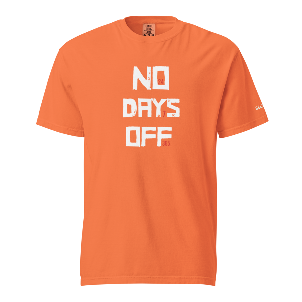 Orange No Days OFF Tee