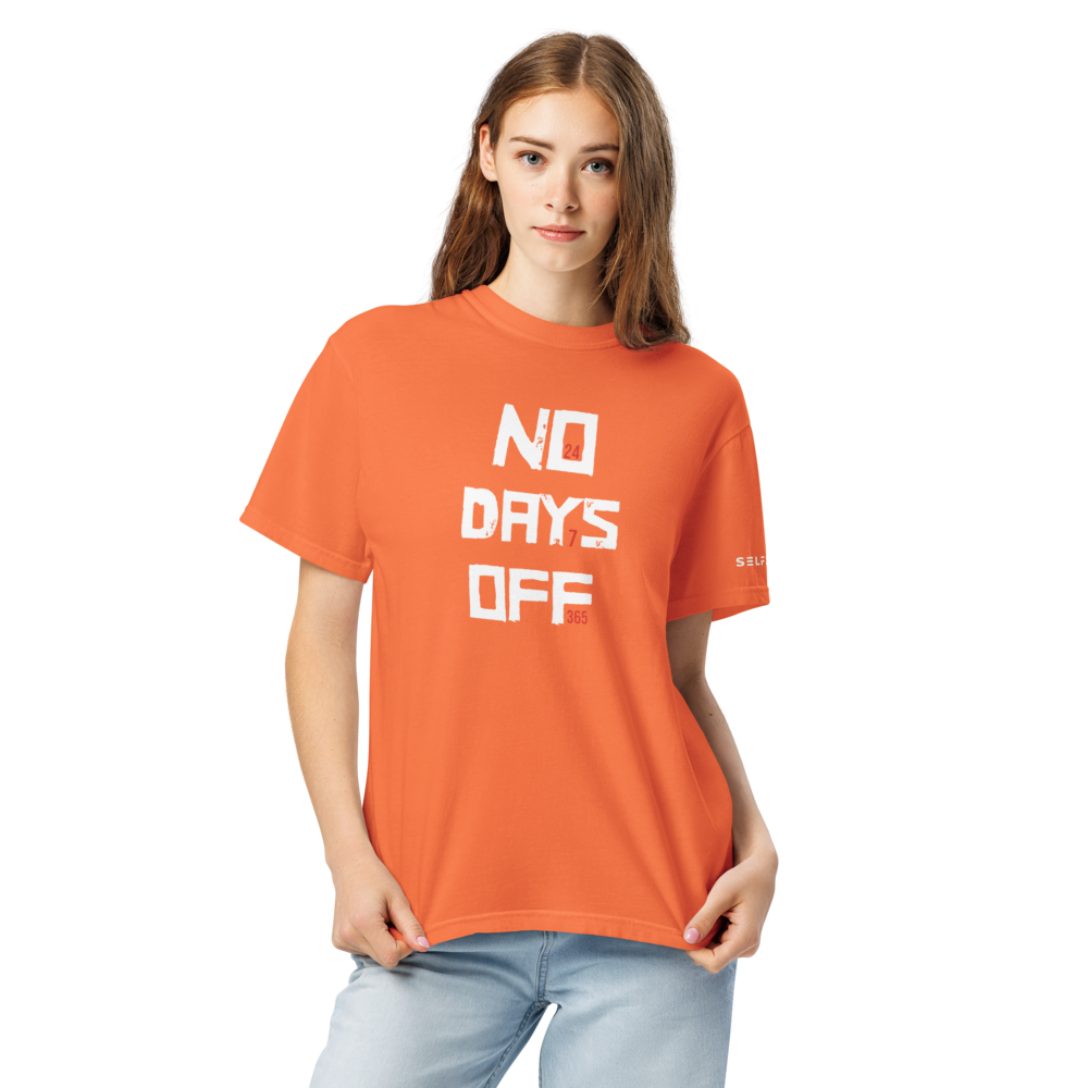 Orange No Days OFF Tee