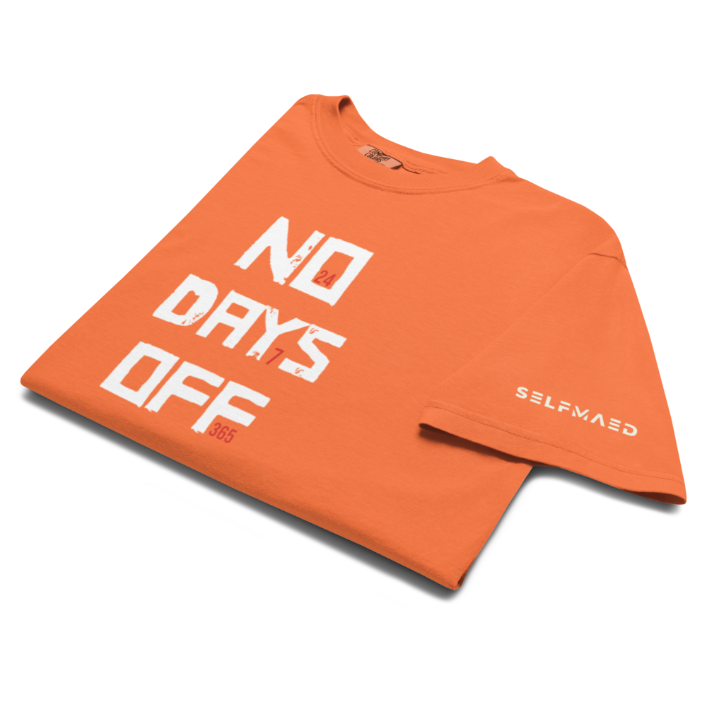 Orange No Days OFF Tee