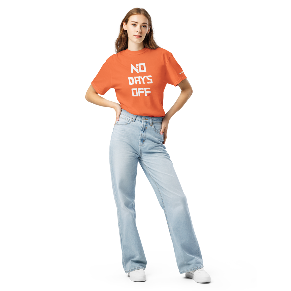 Orange No Days OFF Tee